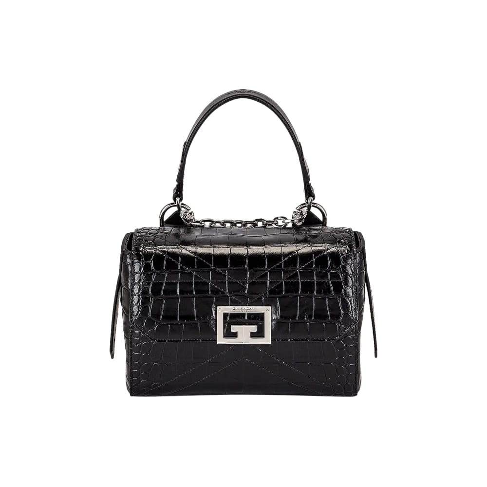 Givenchy Croc ID Flap Bag Black