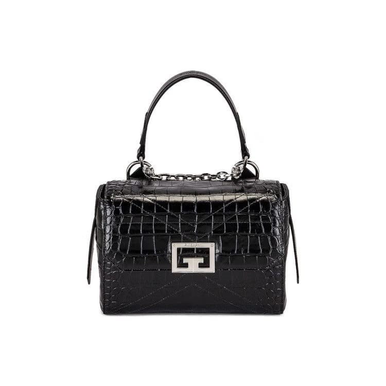 Givenchy Croc ID Flap Bag Black