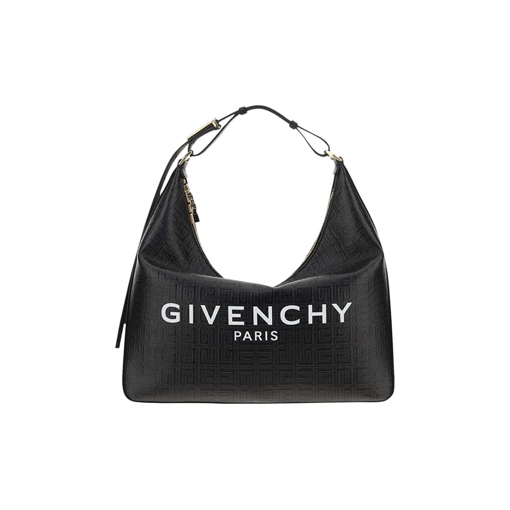 Givenchy Small Moon Cut-Out Hobo Bag Black