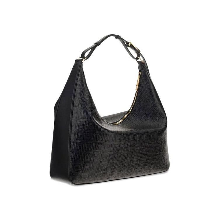 Givenchy Small Moon Cut-Out Hobo Bag Black