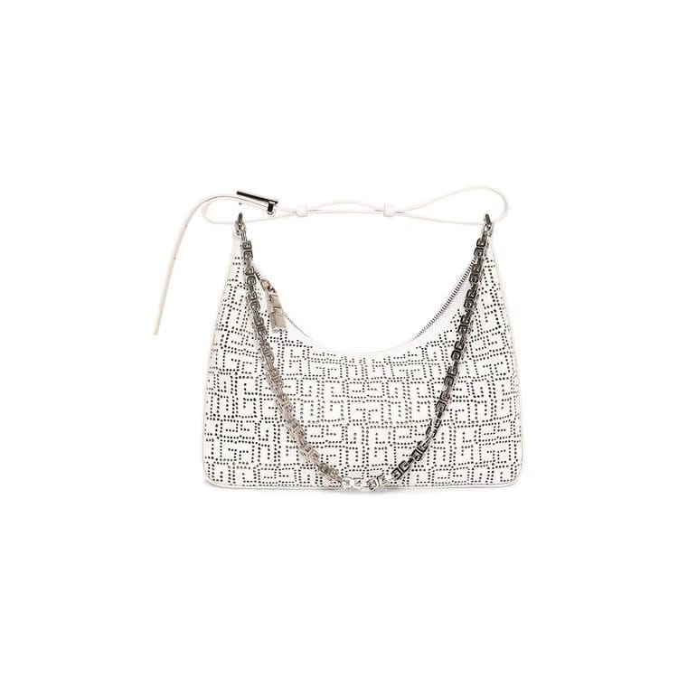 Givenchy Moon Cut Small Hobo Bag Ivory
