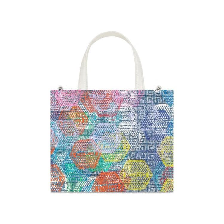 Givenchy Mini G Tote Shopping Bag In Printed 4G Denim Mutlicolor
