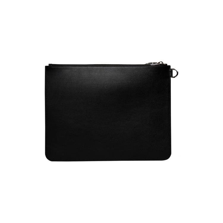 Givenchy Barbed Wire Print Large Zipped Pouch Black