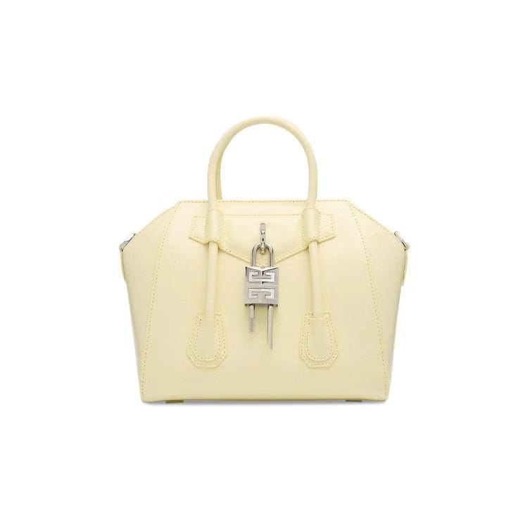 Givenchy Mini Antigona Lock Bag Soft Yellow