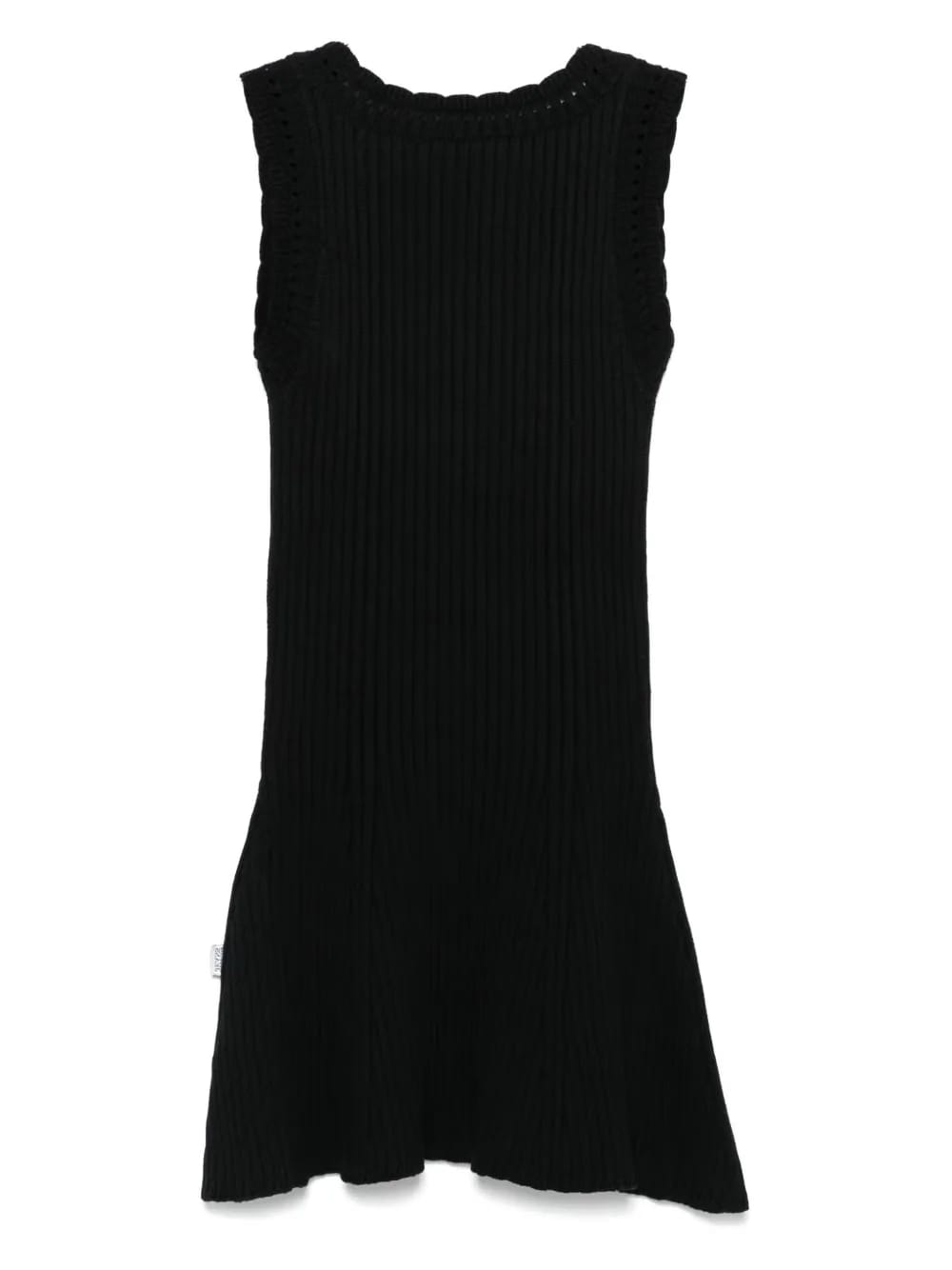 ribbed-knit mini dress