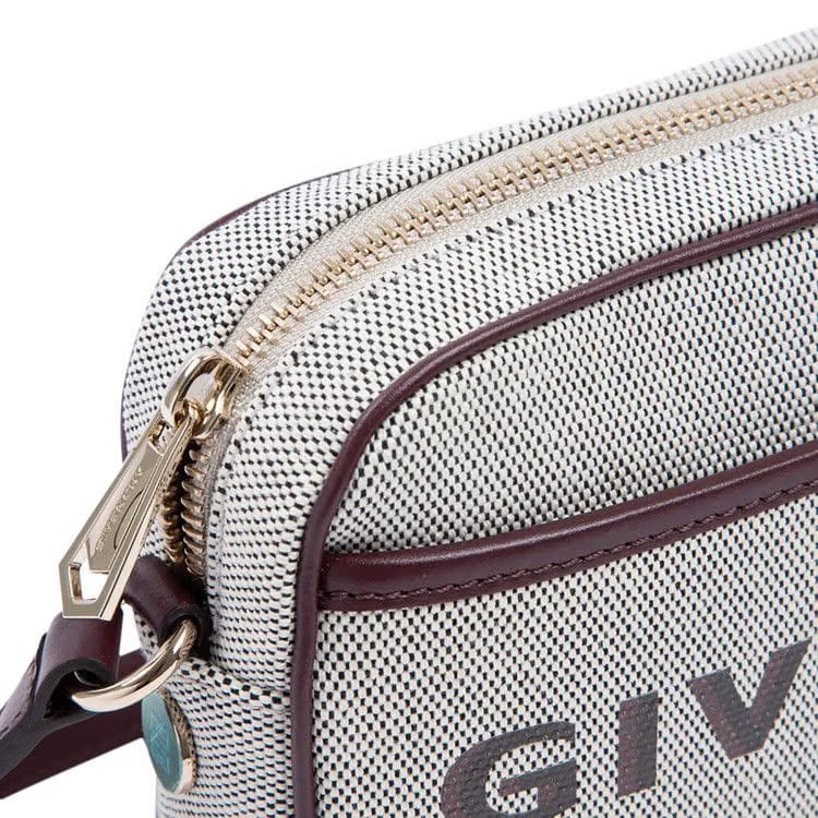 Givenchy Bond Canvas Camera Bag Aubergine