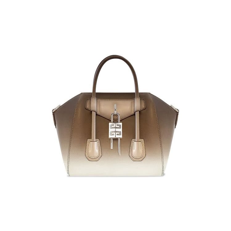 Givenchy Mini Antigona Lock Brown/Beige