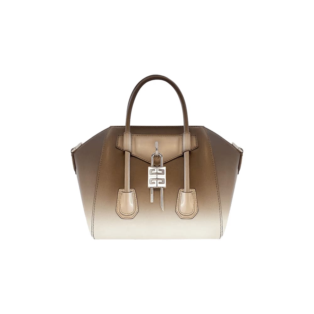Givenchy Mini Antigona Lock Brown/Beige