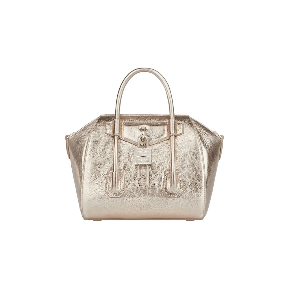 Givenchy Mini Antigona Lock Bag Dusty Gold
