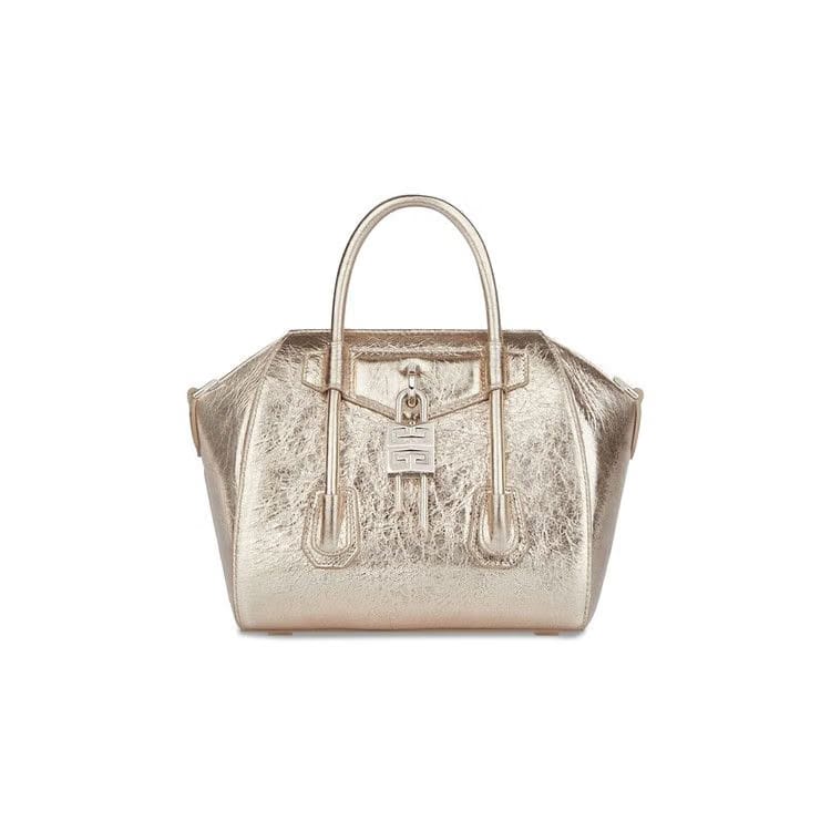Givenchy Mini Antigona Lock Bag Dusty Gold