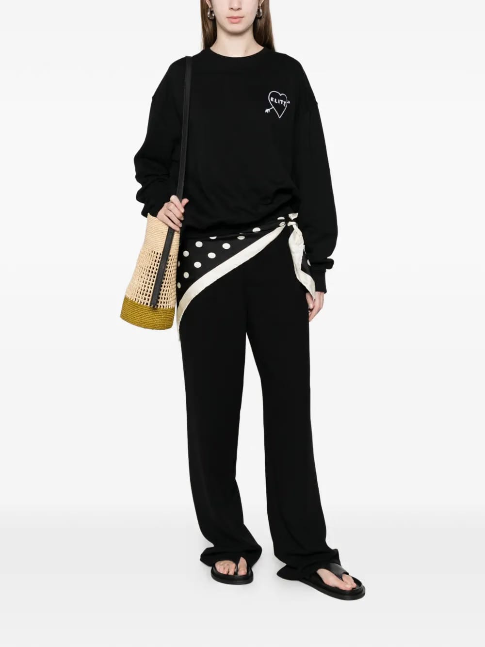 heart-motif sweatshirt