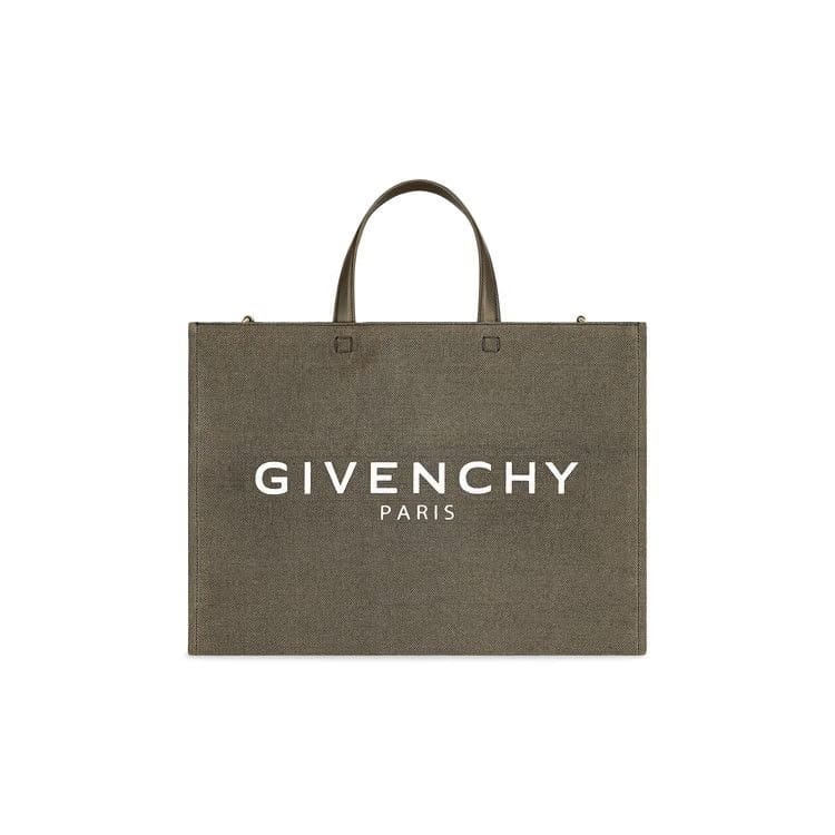 Givenchy Medium G Tote Shopping Bag Dark Khaki