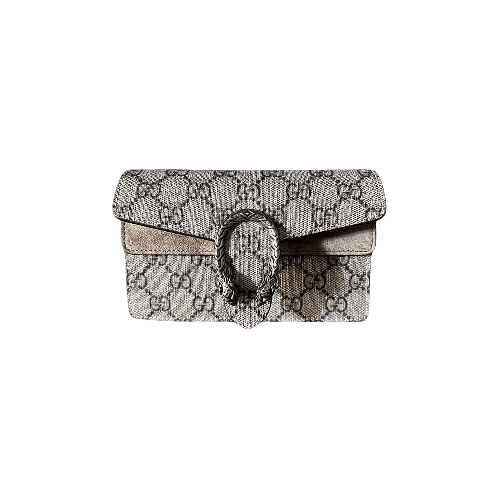 Gucci Dionysus GG Supreme Super Mini Bag Beige