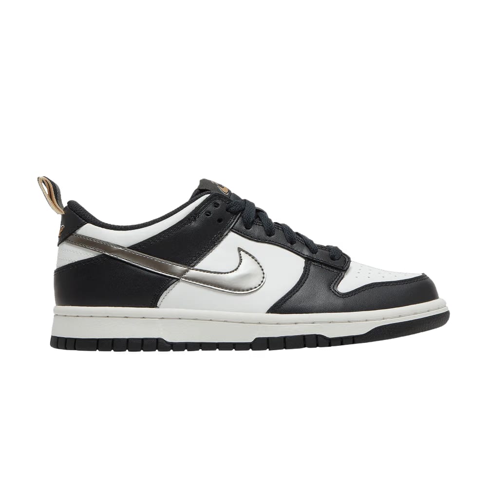 Dunk Low Black White Metallic