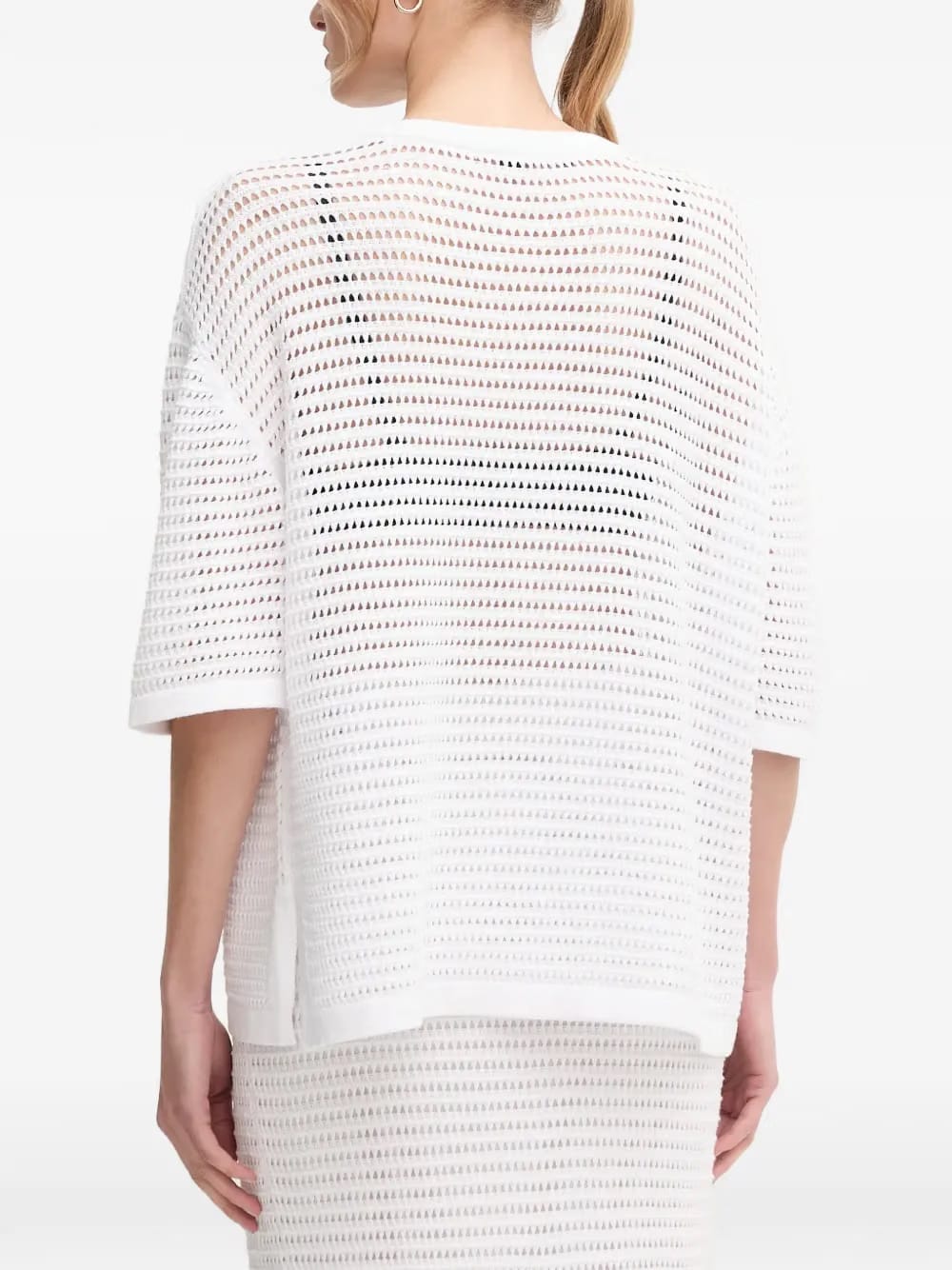 open-knit T-Shirt
