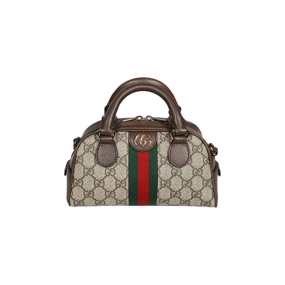 Gucci Ophidia GG Mini Top Handle Bag Beige/Ebony Supreme