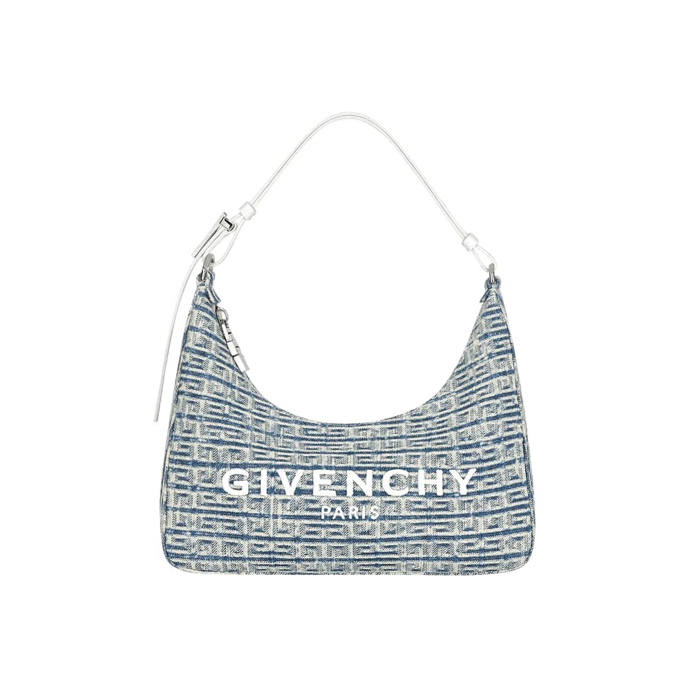 Givenchy Small Moon Cut Out Bag 4G Bleached Denim Blue