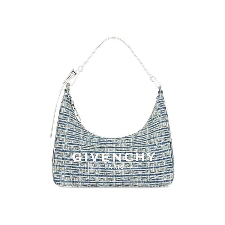 Givenchy Small Moon Cut Out Bag 4G Bleached Denim Blue