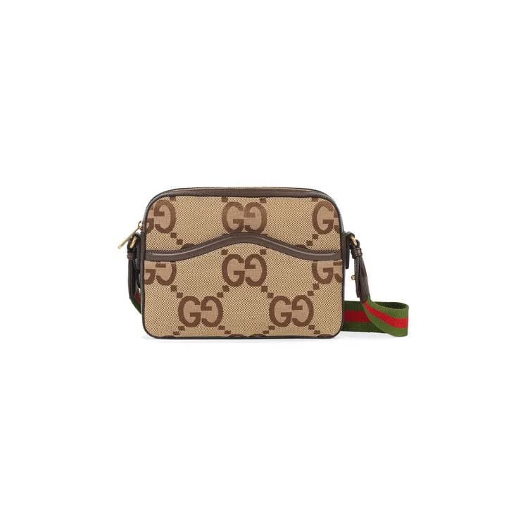 Gucci Messenger Bag With Jumbo GG Camel/Ebony