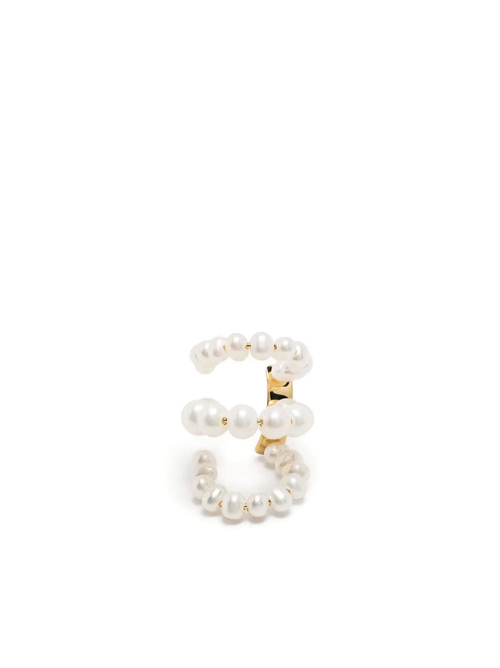 pearl triple-layered ear cuffs