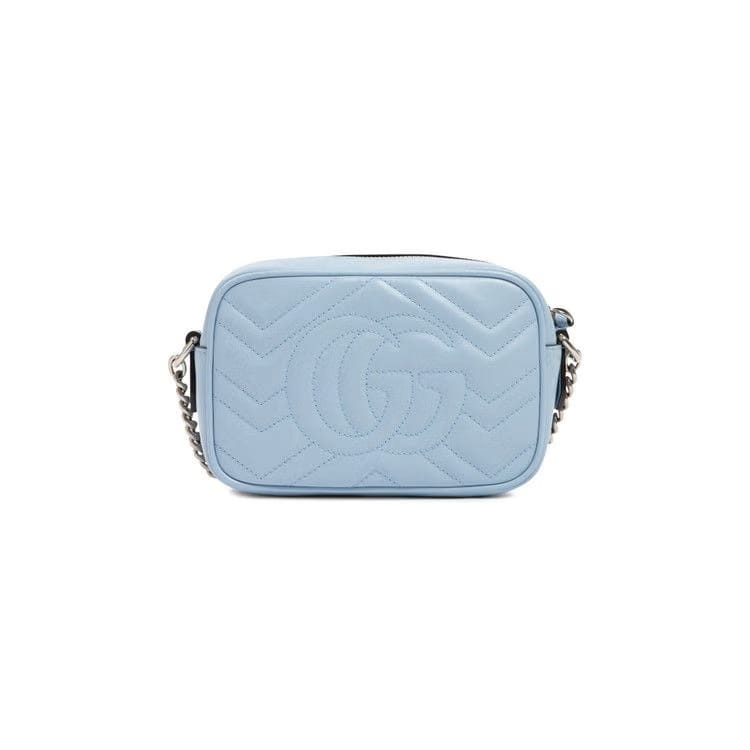 Gucci GG Marmont Matelassé Mini Bag Pastel Blue