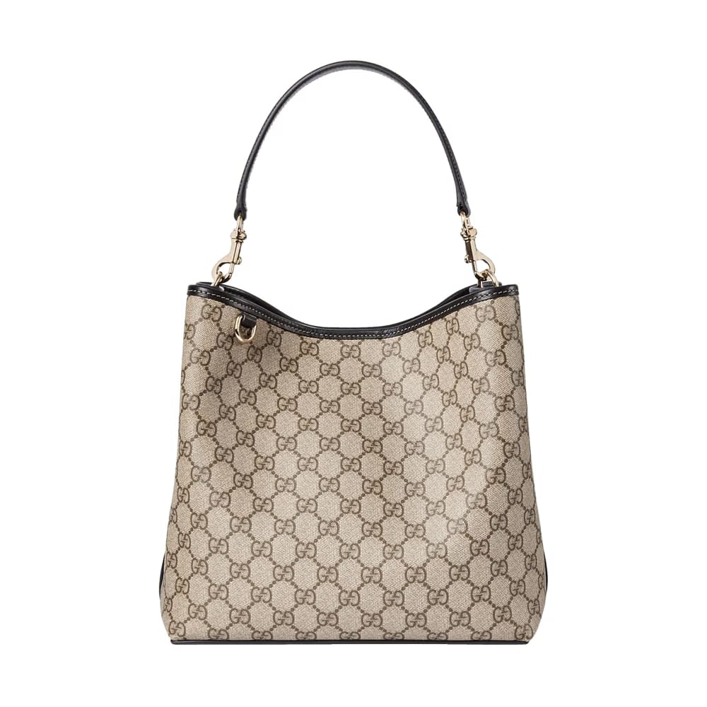Gucci Emblem Small Shoulder Bag Beige
