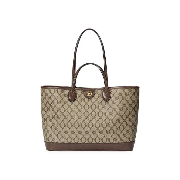 Gucci Ophidia Medium Tote Bag Beige/Ebony
