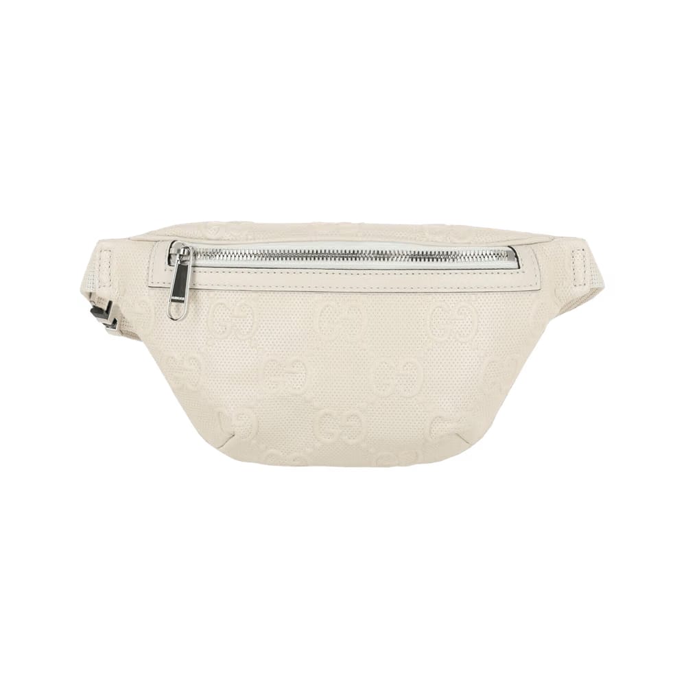 Gucci GG Embossed Belt Bag White