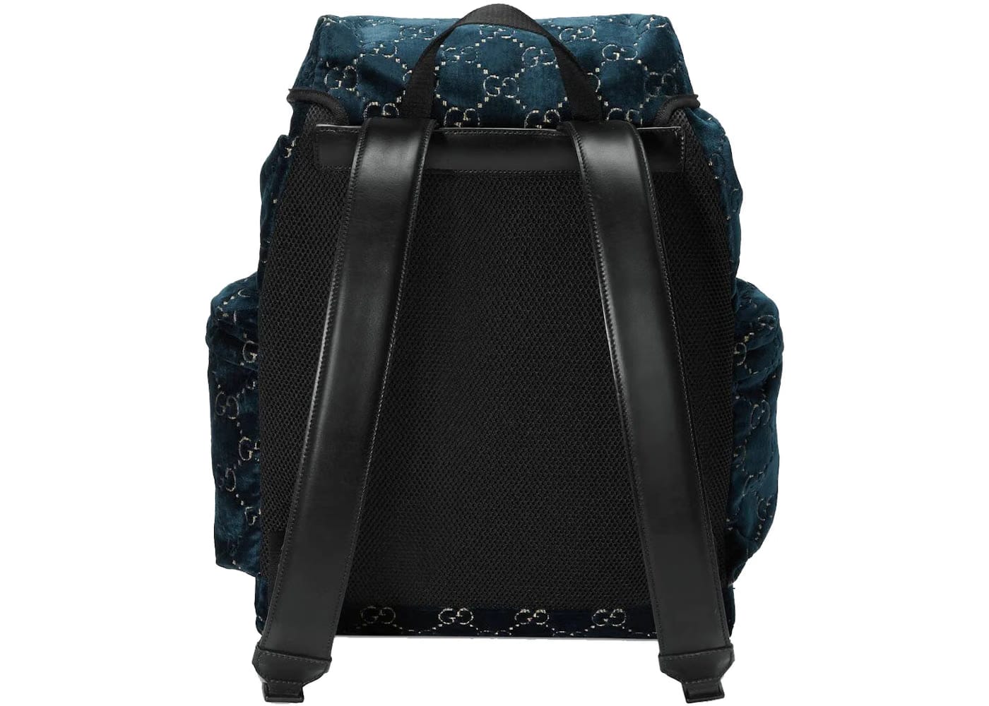 Gucci GG Velvet Medium Backpack Blue