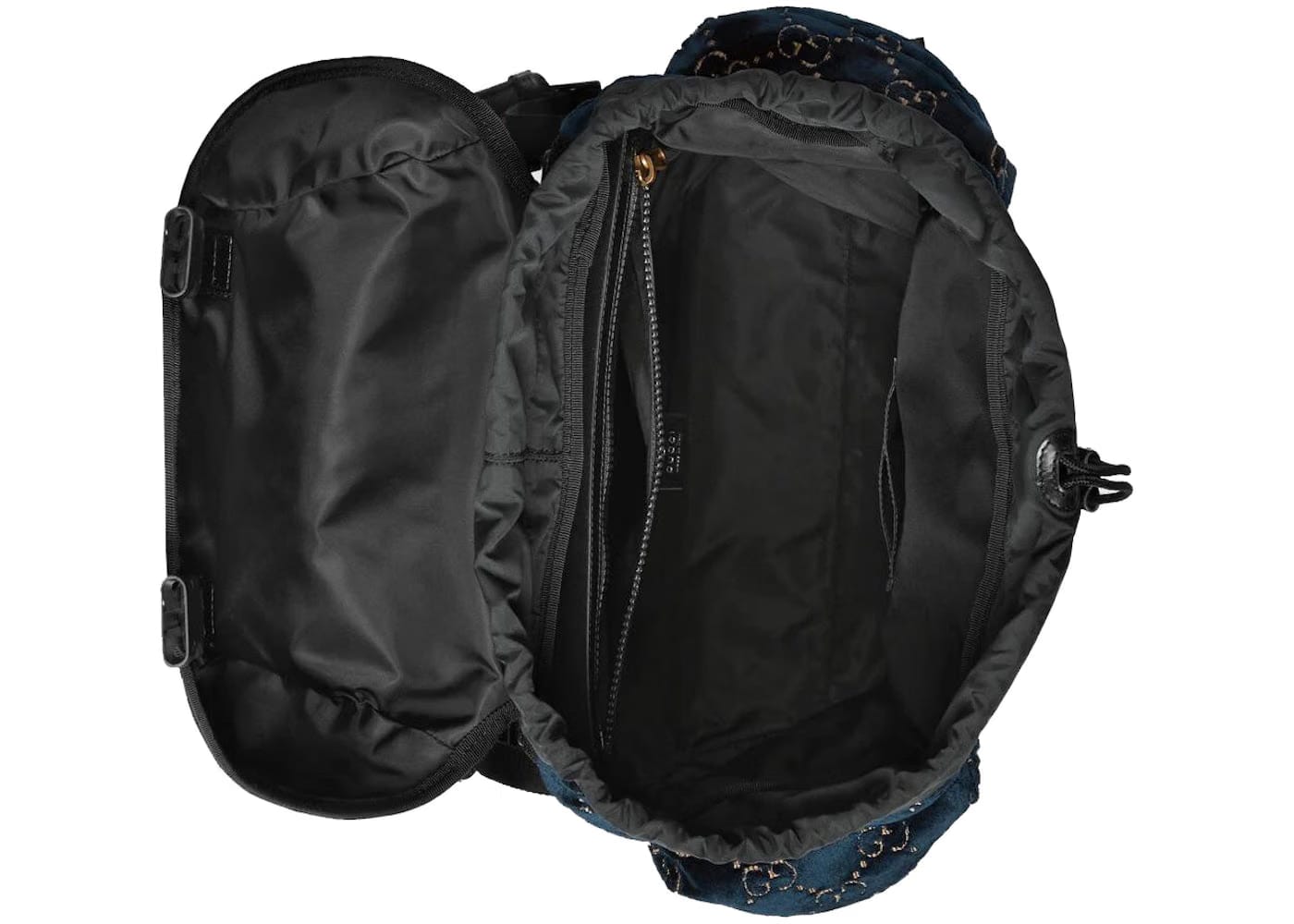 Gucci GG Velvet Medium Backpack Blue