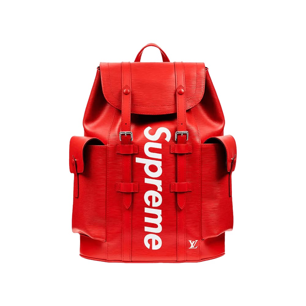 Louis Vuitton x Supreme Christopher Backpack Red