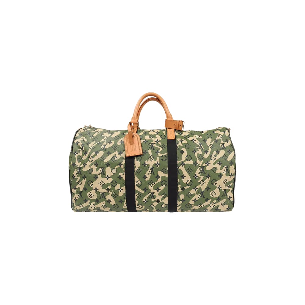 Louis Vuitton x Takashi Murakami Keepall Bandouliere 55 Monogramouflage