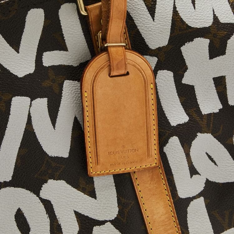 Louis Vuitton x Stephen Sprouse Monogram Graffiti Keepall 50 Boston Bag Brown/White