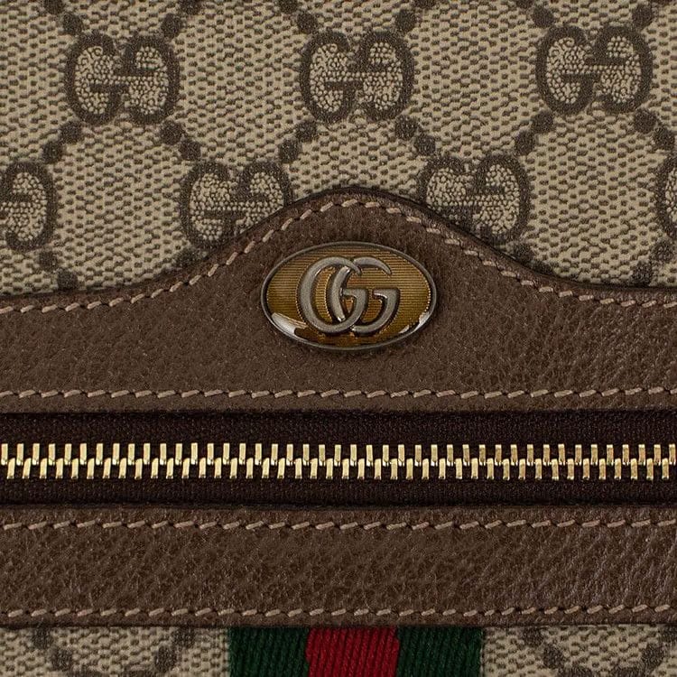 Gucci Ophidia GG Supreme Pouch Bag Beige
