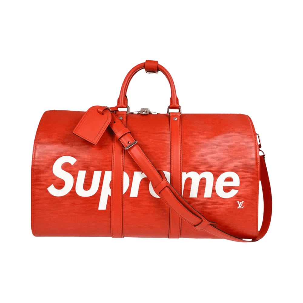 Louis Vuitton x Supreme Keepall Bandouliere Red