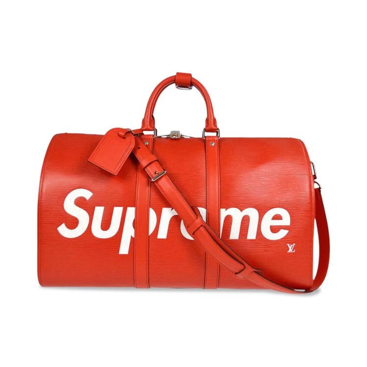 Louis Vuitton x Supreme Keepall Bandouliere Red