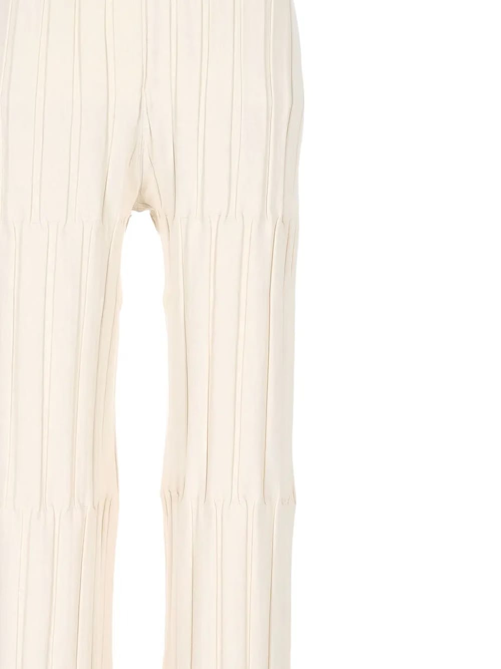 pleated flared trousers