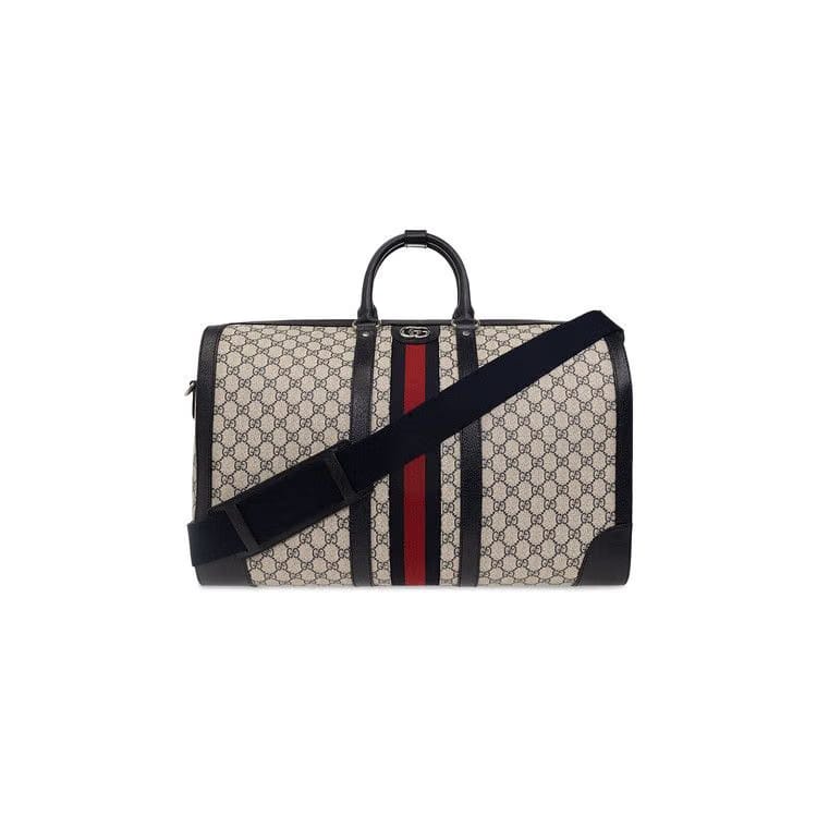 Gucci Savoy Large Duffle Bag Beige/Blue