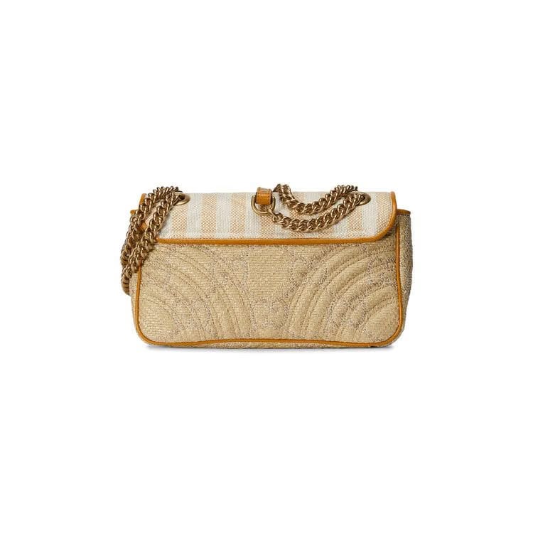 Gucci Marmont Matelassé Shoulder Bag Off White/Beige
