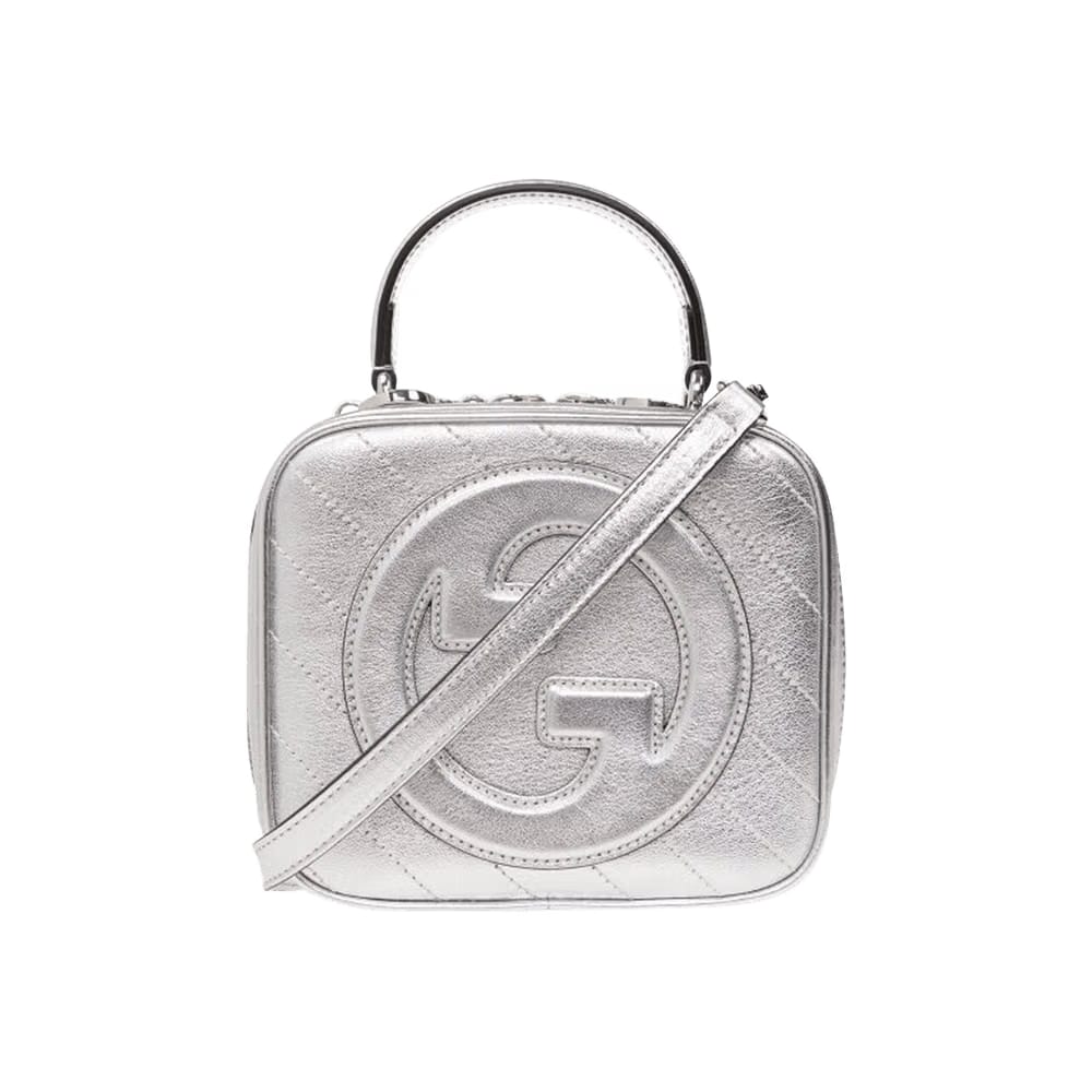 Gucci Blondie Top Handle Bag Silver