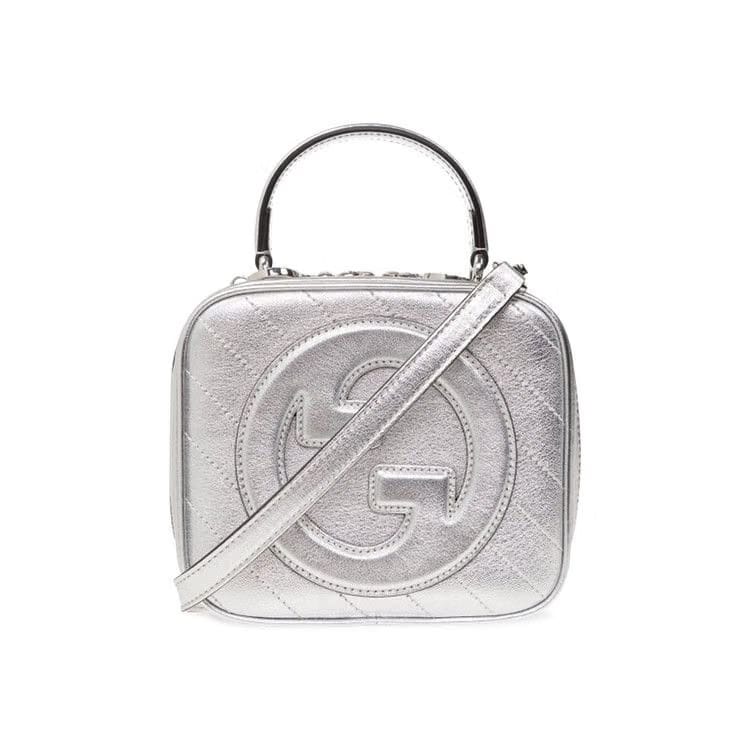 Gucci Blondie Top Handle Bag Silver