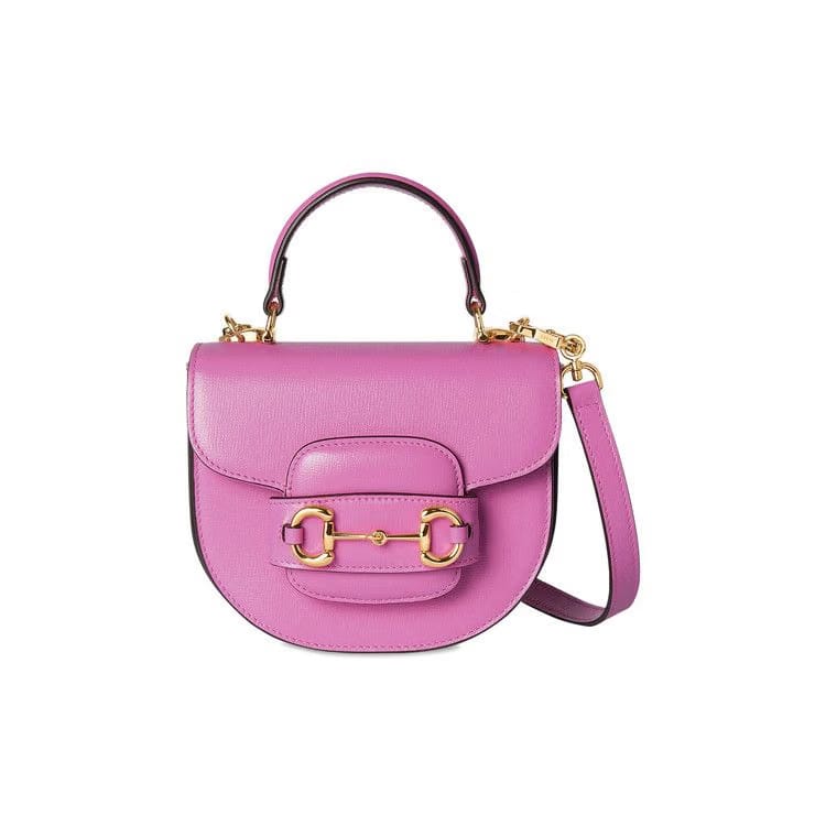 Gucci Horsebit 1955 Mini Top Handle Bag Libre Pink