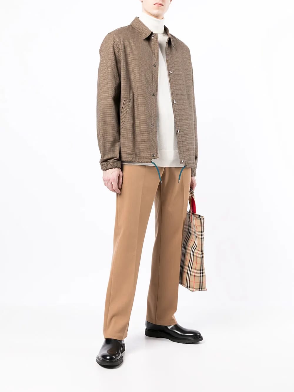 roll neck cashmere sweatshirt