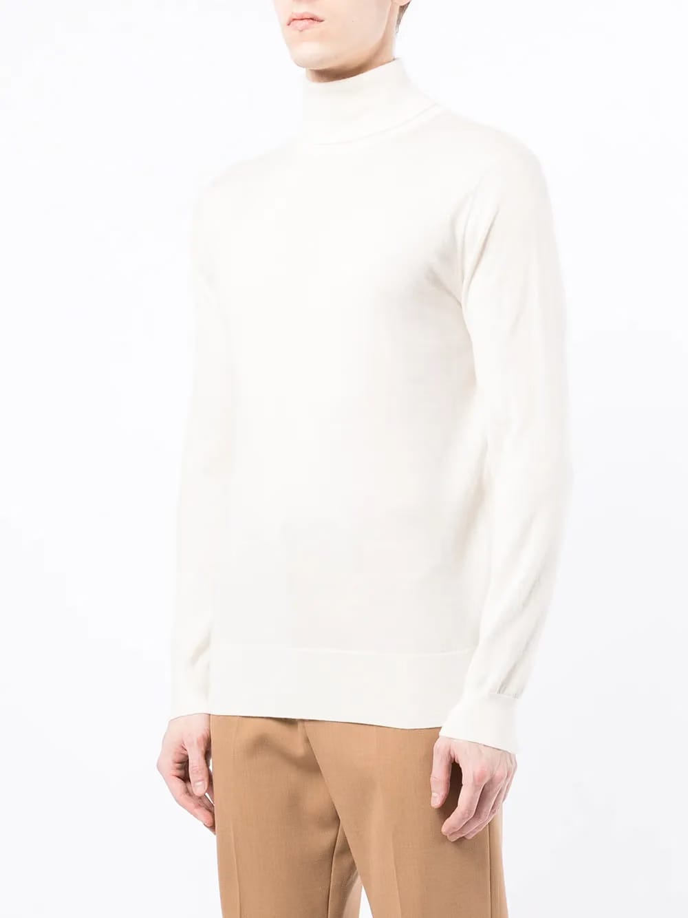 roll neck cashmere sweatshirt