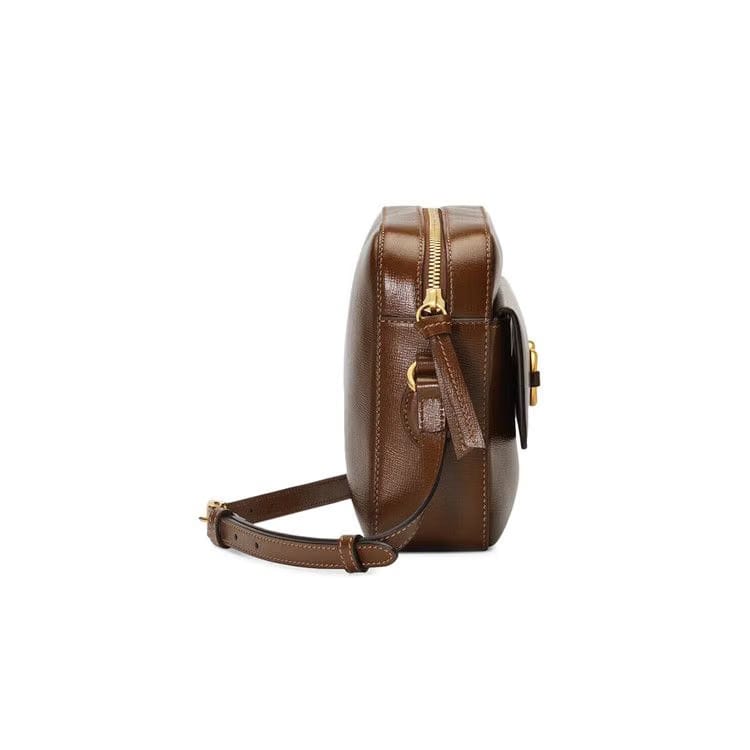 Gucci Horsebit 1955 Small Shoulder Bag Brown
