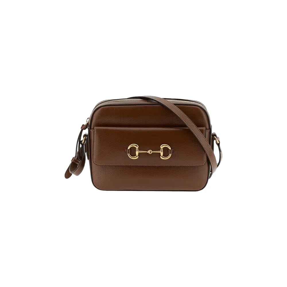 Gucci Horsebit 1955 Small Shoulder Bag Brown