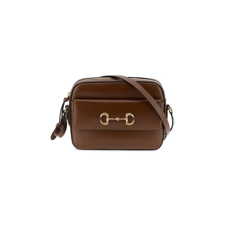 Gucci Horsebit 1955 Small Shoulder Bag Brown