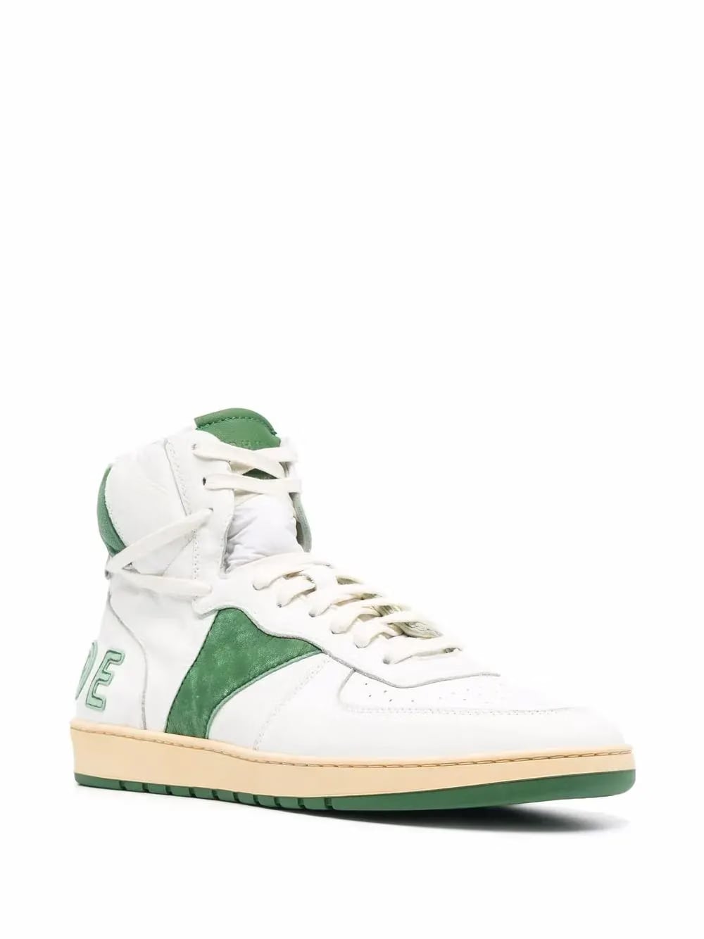 Rhecess leather high-top sneakers