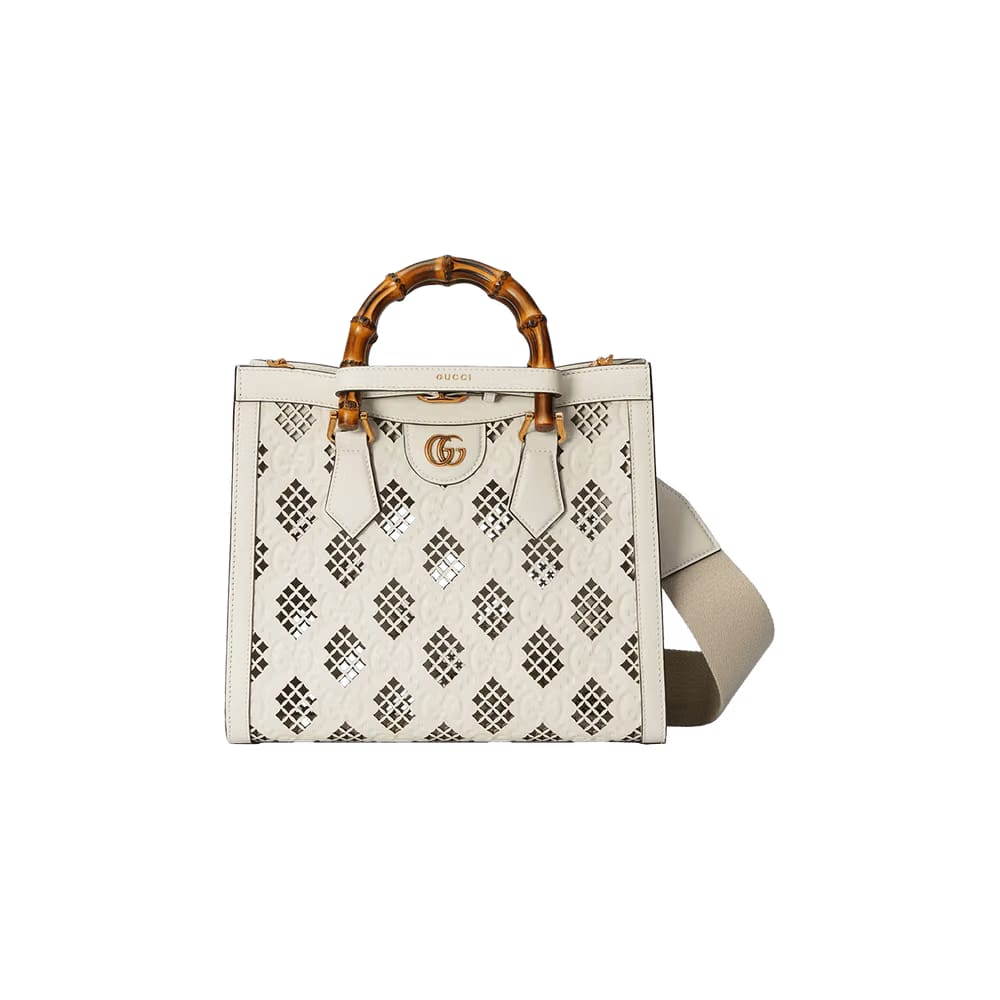 Gucci Gucci Diana Small Tote Bag White/Natural