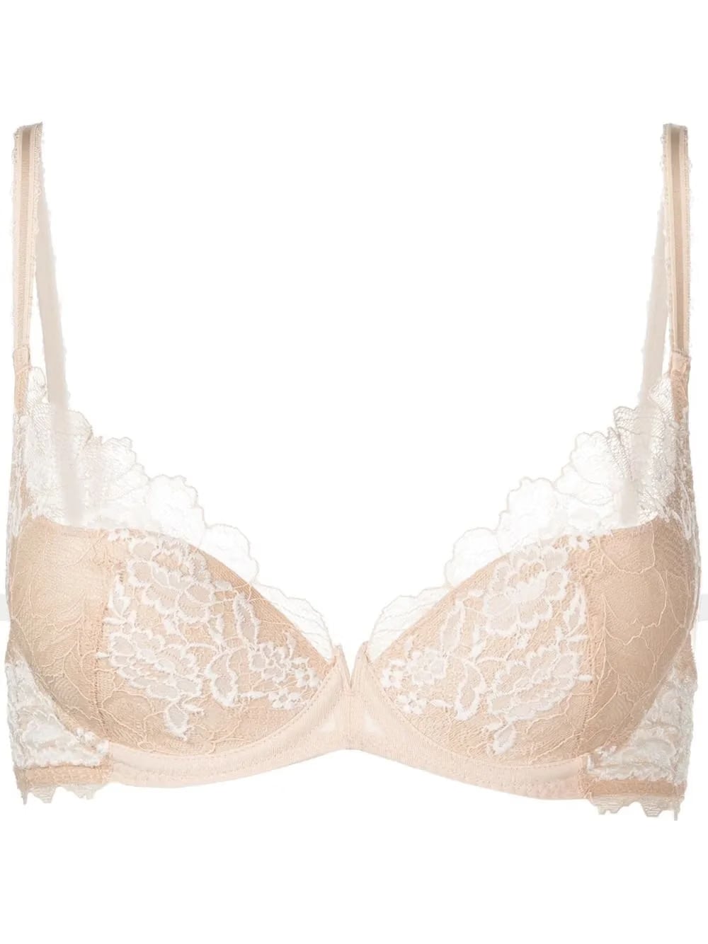 lace-detail moulded bra